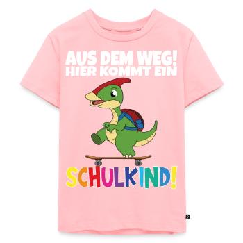 Écolier 2024 entrant à l'école - T-shirt Premium bio Enfant - rose - Devant - AI Model Kid Female (0cm)