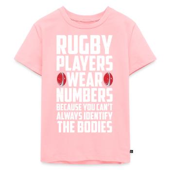 Rugby Geschenk Rugbyspieler Rugby Coach - Kinder Premium Bio T-Shirt - Rosa - Vorne - AI Model Kid Female (0cm)