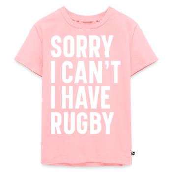 Rugby Geschenk Rugbyspieler Rugby Coach - Kinder Premium Bio T-Shirt - Rosa - Vorne - AI Model Kid Female (0cm)