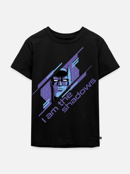 Batman I Am The Shadows - Kinder Premium Bio T-Shirt - Schwarz