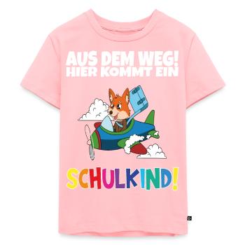 Écolier 2024 entrant à l'école - T-shirt Premium bio Enfant - rose - Devant - AI Model Kid Female (0cm)