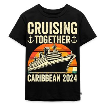 Kreuzfahrt in der Karibik 2024 - Kinder Premium Bio T-Shirt - Schwarz - Vorne - Mikhail (115cm)