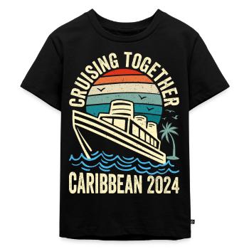Kreuzfahrt in die Karibik 2024 - Kinder Premium Bio T-Shirt - Schwarz - Vorne - Mikhail (115cm)