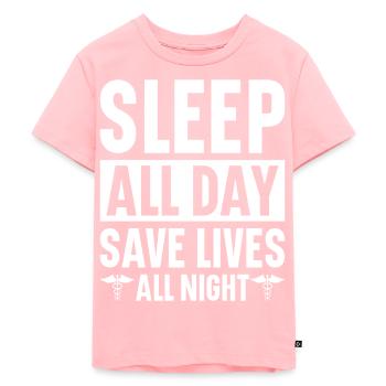 Rettungssanitäter Sanitäter Rettungsdienst - Kinder Premium Bio T-Shirt - Rosa - Vorne - AI Model Kid Female (0cm)