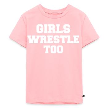 Filles Lutte Trop Lutte Arts Martiaux Karaté - T-shirt Premium bio Enfant - rose - Devant - AI Model Kid Female (0cm)