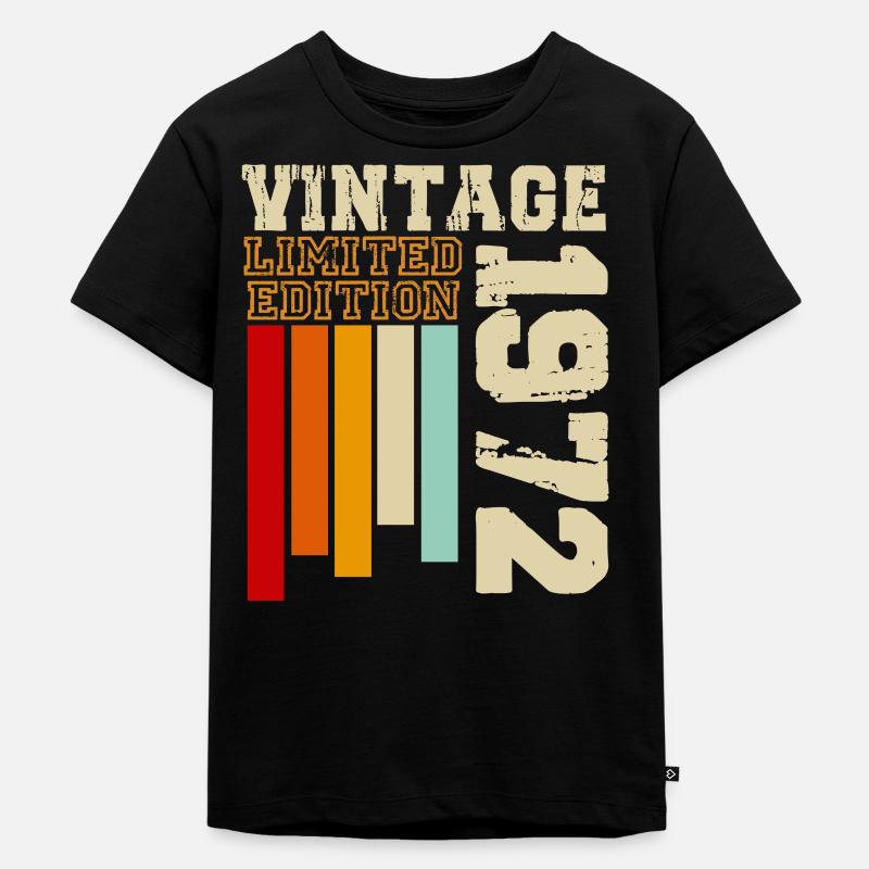 1972 - Kinder Premium Bio T-Shirt - Schwarz