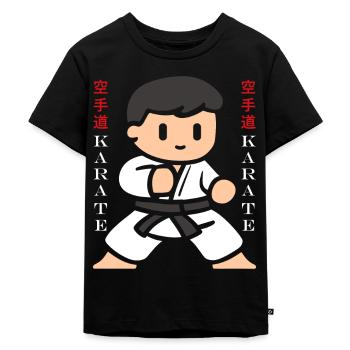 karate - T-shirt Premium bio Enfant - noir - Devant - Mikhail (115cm)