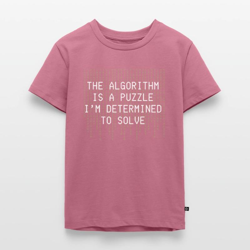 Algorithm Puzzle Solve Binary Code Kids Premium Organic T-Shirt