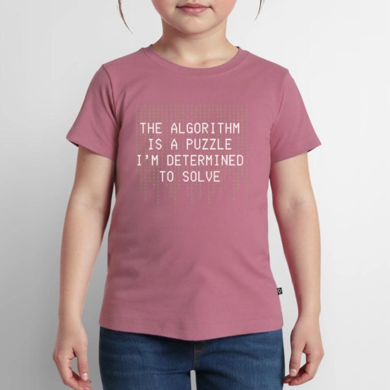 Algorithm Puzzle Solve Binary Code Kids Premium Organic T-Shirt