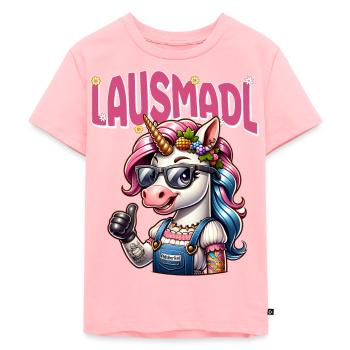 Tracht Damen Outfit Dirndl Ersatz Lausmadl - Kids Premium Organic T-Shirt - rose - Front - AI Model Kid Female (0cm)