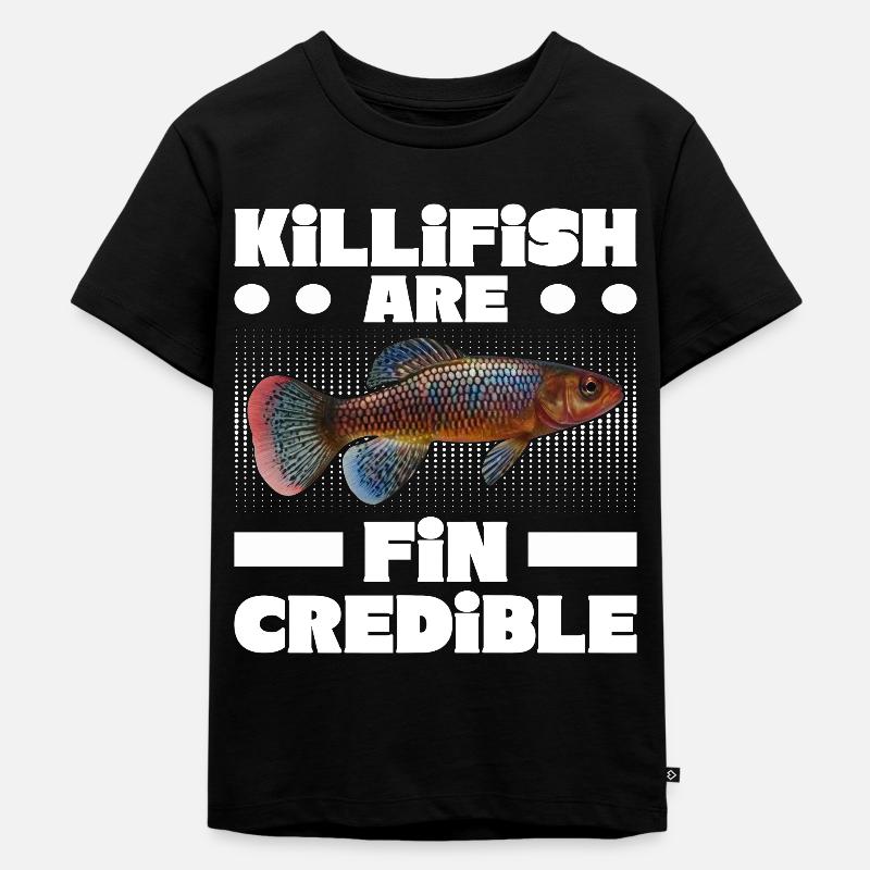 Killifish Quarium Fish - T-shirt Premium bio Enfant - noir