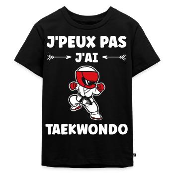 taekwondo - T-shirt Premium bio Enfant - noir - Devant - Mikhail (115cm)