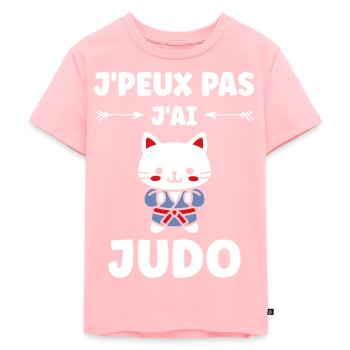 Judo - Kinder Premium Bio T-Shirt - Rosa - Vorne - AI Model Kid Female (0cm)