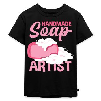 Artiste du savon fait à la main - T-shirt Premium bio Enfant - noir - Devant - Mikhail (115cm)