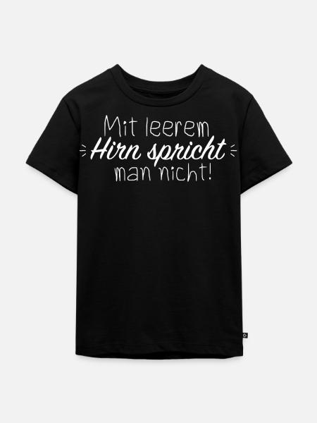sprachlos - Kinder Premium Bio T-Shirt - Schwarz