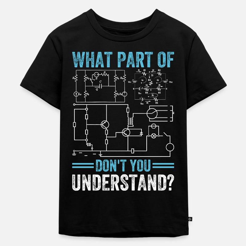 Elektriker Spruch Handwerker - Kinder Premium Bio T-Shirt - Schwarz