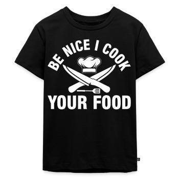 Chef Chef Gastronomie - T-shirt Premium bio Enfant - noir - Devant - Mikhail (115cm)