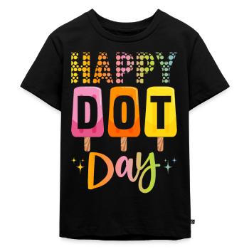 Journée internationale des points colorés - T-shirt Premium bio Enfant - noir - Devant - Mikhail (115cm)