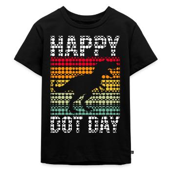 Journée internationale des points colorés - T-shirt Premium bio Enfant - noir - Devant - Mikhail (115cm)