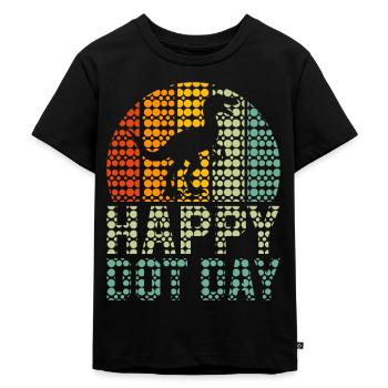 Journée internationale des points colorés - T-shirt Premium bio Enfant - noir - Devant - Mikhail (115cm)