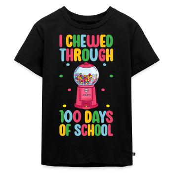 Machine à chewing-gum Machine à chewing-gum - T-shirt Premium bio Enfant - noir - Devant - Mikhail (115cm)