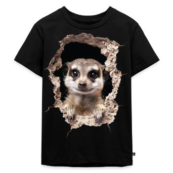 Suricate - T-shirt Premium bio Enfant - noir - Devant - Mikhail (115cm)