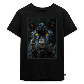 Panthers Panther - Kinder Premium Bio T-Shirt - Schwarz - Vorne - Mikhail (115cm)