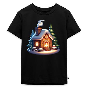 Noël douillet Noël laid - T-shirt Premium bio Enfant - noir - Devant - Mikhail (115cm)