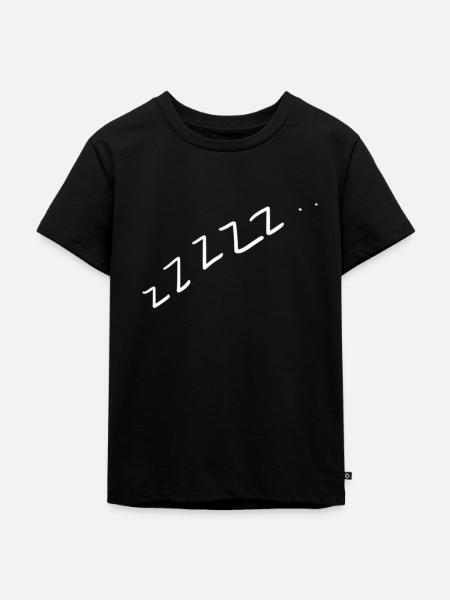 Langschläfer - Kinder Premium Bio T-Shirt - Schwarz