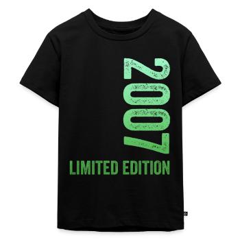 18. Geburtstag 2007 Limited Edition - Kinder Premium Bio T-Shirt - Schwarz - Vorne - Mikhail (115cm)