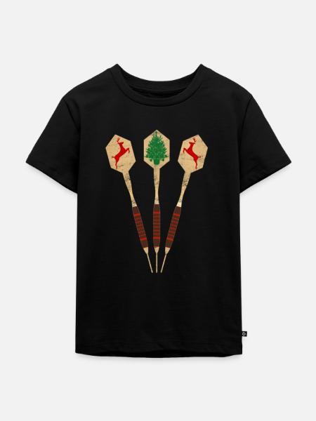 Dartpfeile - Weihnachten - Kinder Premium Bio T-Shirt - Schwarz
