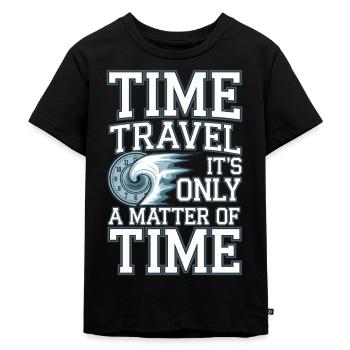 Passionné de science-fiction et de voyage dans le temps - T-shirt Premium bio Enfant - noir - Devant - Mikhail (115cm)