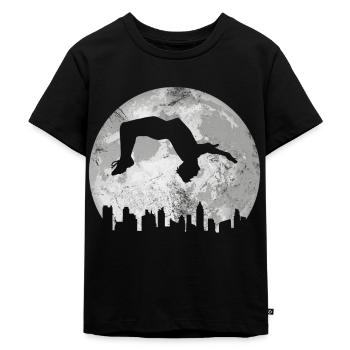 Backflip - Kinder Premium Bio T-Shirt - Schwarz - Vorne - Mikhail (115cm)