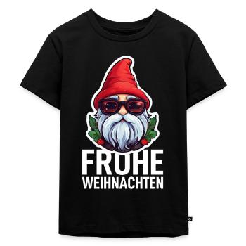 Gnome Gnome Christmas - Kids Premium Organic T-Shirt - black - Front - Mikhail (115cm)