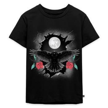 Mystic Corbeau Corbeau Roses Halloween - T-shirt Premium bio Enfant - noir - Devant - Mikhail (115cm)