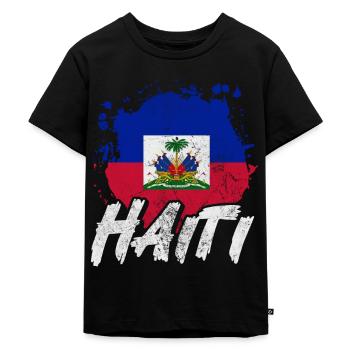 Haïti - T-shirt Premium bio Enfant - noir - Devant - Mikhail (115cm)