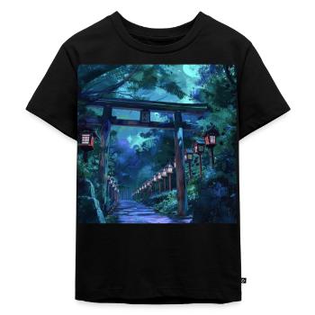 Japon - T-shirt Premium bio Enfant - noir - Devant - Mikhail (115cm)