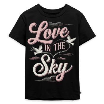 Amoureux de la migration des oiseaux Oiseaux migrateurs - T-shirt Premium bio Enfant - noir - Devant - Mikhail (115cm)