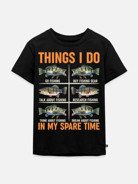 Freizeitangler Lustiges Angel-Design Angler Humor - Premium økologisk T-shirt til børn - sort