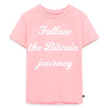 Le parcours du bitcoin - T-shirt Premium bio Enfant - rose - Devant - AI Model Kid Female (0cm)