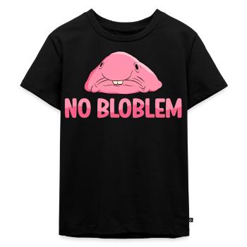 Drôle de poisson Blobfish mignon - T-shirt Premium bio Enfant - noir - Devant - Mikhail (115cm)