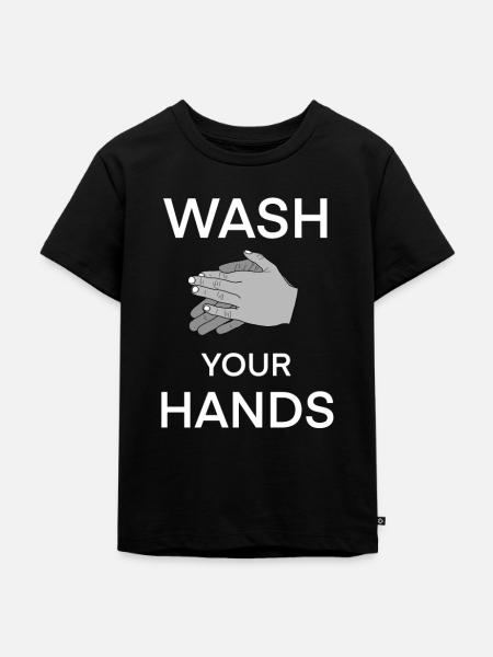 Hygiene - Kinder Premium Bio T-Shirt - Schwarz
