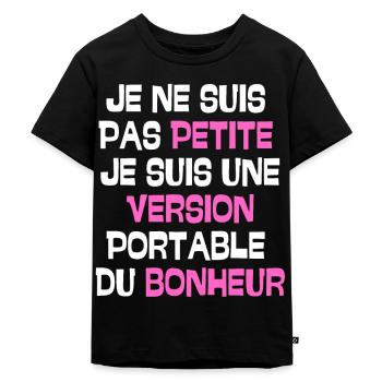 Je ne suis pas petite je suis une version - T-shirt Premium bio Enfant - noir - Devant - Mikhail (115cm)