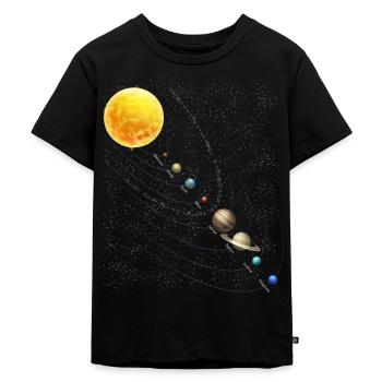 Planeten Wissenschaft Physik Universum Sonne - Kinder Premium Bio T-Shirt - Schwarz - Vorne - Mikhail (115cm)