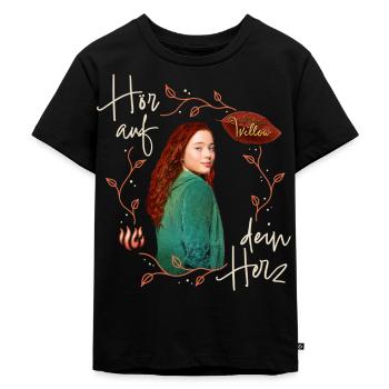 "Ein Mädchen Namens Willow" Spruch Mit Willow - Kinder Premium Bio T-Shirt - Schwarz - Vorne - Mikhail (115cm)