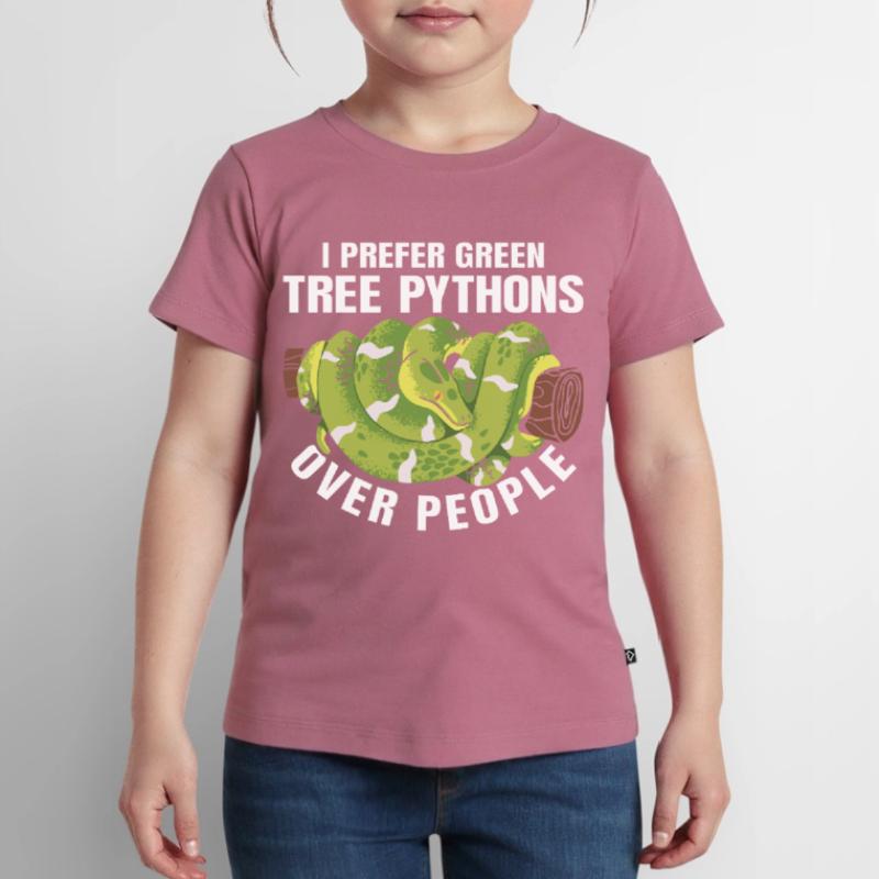 Python arborescent vert T-shirt Premium bio Enfant