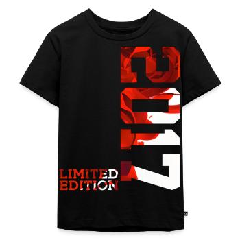 9. GEBURTSTAG LIMITED EDITION 2017 - Kinder Premium Bio T-Shirt - Schwarz - Vorne - Mikhail (115cm)