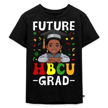 Future HBCU Grad - Kinder Premium Bio T-Shirt - Schwarz - Vorne - Mikhail (115cm)