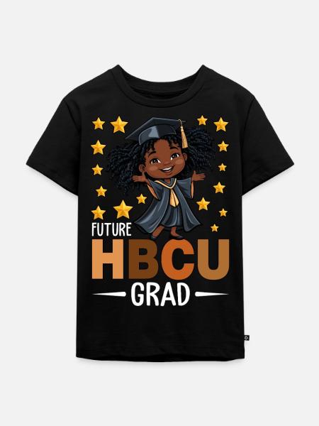 Future HBCU Grad - Kinder Premium Bio T-Shirt - Schwarz