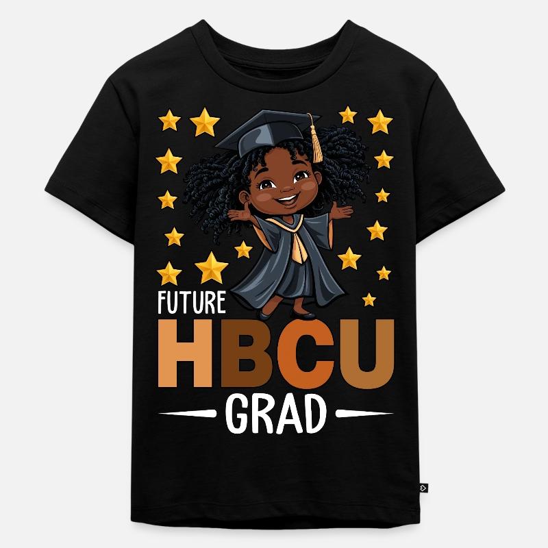 Future HBCU Grad - Kinder Premium Bio T-Shirt - Schwarz